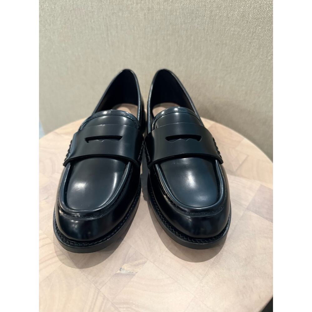 NEW Loeffler Randall Rachel Black Leather Loafers Size 7.5 - Picture 7 of 12